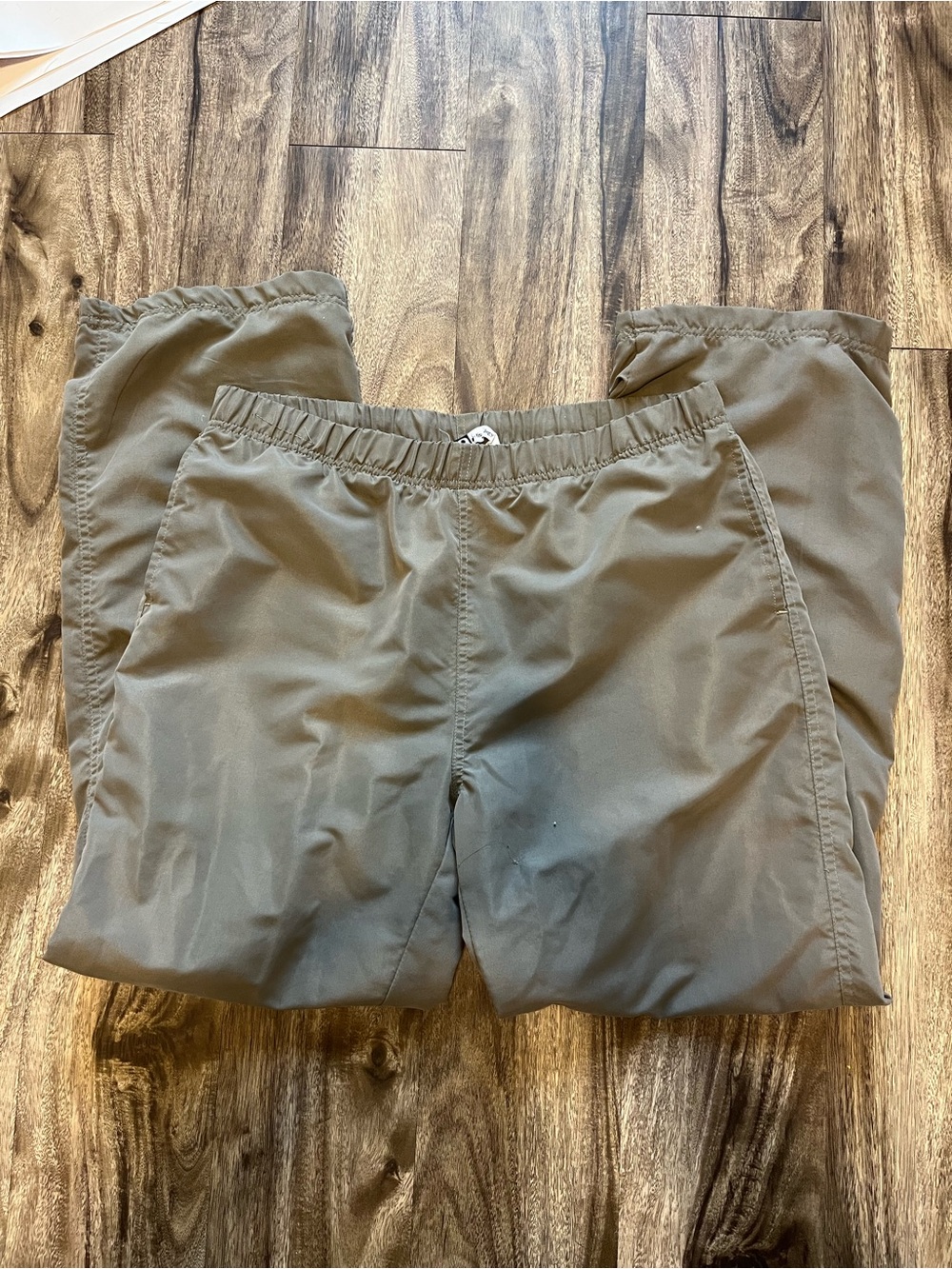 Men's Olive Stretch Elastic-Waist Joggers